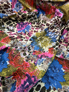 SACHO Cotton Animal Floral Combo Scarf Tichel