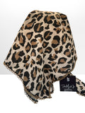 Leopard Print Cotton Bandana Tichel