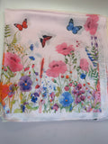 Butterfly Garden Silky Bandana Scarf
