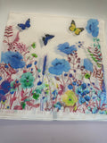 Butterfly Garden Silky Bandana Scarf