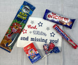 Red, White and Missing you! Shipping included