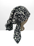 Leopard Print Cotton Bandana Tichel