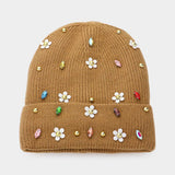 Daisy & Stone Embellished Lined Winter Beanie