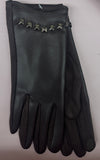Faux Leather Studded Gloves