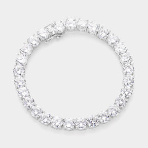 XL CZ Tennis Bracelet 8"