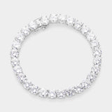 XL CZ Tennis Bracelet 8"