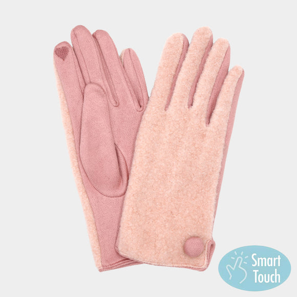 Touch of Button Soft Gloves