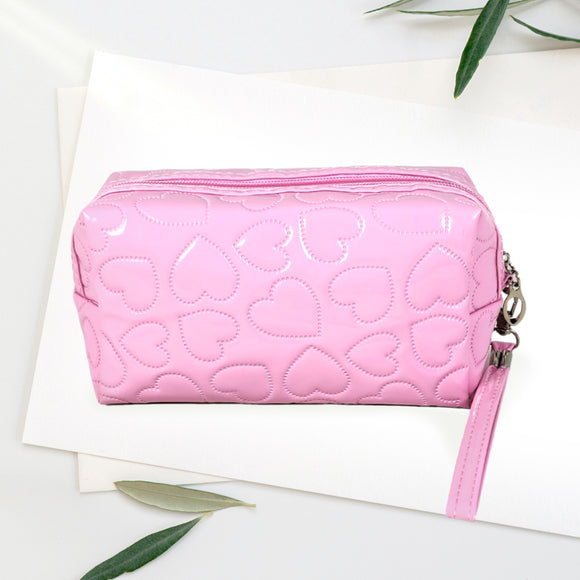 Pink Heart Toiletry Pouch