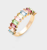 Multi Colored Baguette Ring - PM Jewels