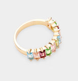 Multi Colored Baguette Ring - PM Jewels