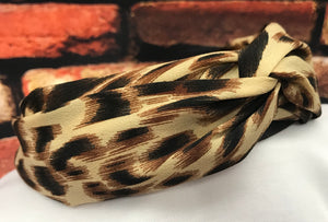 Chiffon Leopard Print Headband - PM Jewels