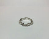 Chain Link Pave' Ring - PM Jewels