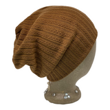 Pointelle Knit Slouchy Beanie