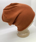 Fine Ribbed Knit Slouchy Beanie - PM Jewels