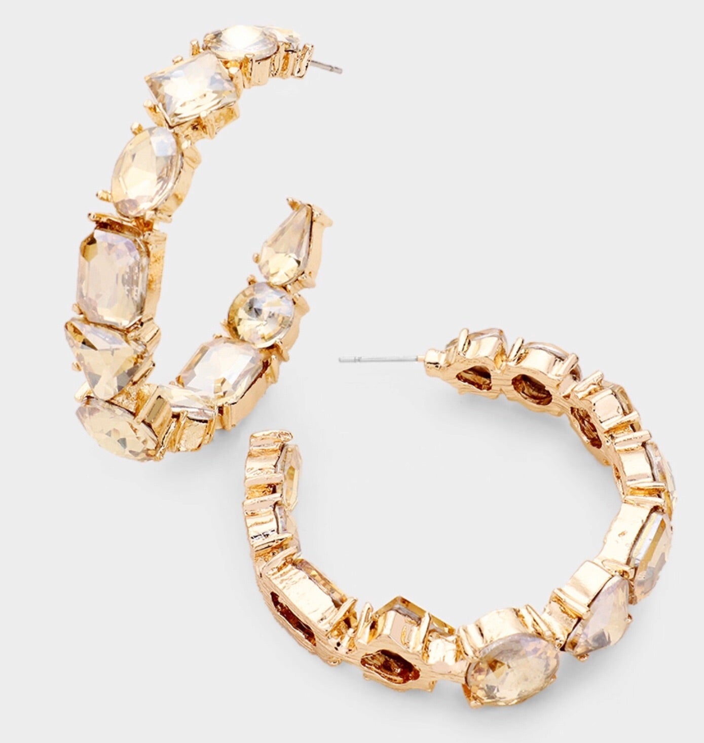 The Darcy Gemstone Hoop – PM Jewels - Main Image