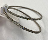 2” Diamond Open Hoop Earrings - PM Jewels