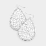 Pearl Bubble Teardrop Dangle Earrings - PM Jewels